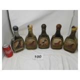 JIM BEAM WHISKEY DECANTERS-empty