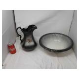IRONSTONE PITCHER&BOWL