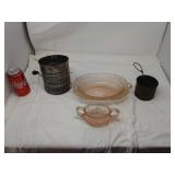 PINK DEPRESSION:BROMWELL FLOUR SIFTER