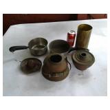 COPPER TEA KETTLE:OIL LAMP BASE:COWBOY HAT