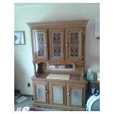 2PC. LIGHTED 78"T CHINA CABINET