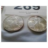 2002:2003 AMERICAN EAGLE SILVER DOLLARS