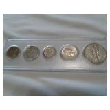 1935 SILVER COIN SET