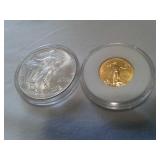 1992 $10 1/4 OZ. AMERICAN GOLD EAGLE:1994