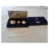 1993 BILL OF RIGHTS SILVER&GOLD MINT PROOF SET
