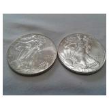 2001:2011 AMERICAN EAGLE 1OZ. FINE SILVER COINS