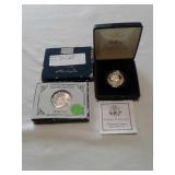 1982 UNC. SILVER HALF:1999 SUSAN B.ANTHONY PROOF