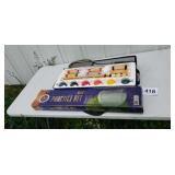 Croquet set golf practice net.