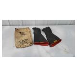 Shock proof gloves with case.