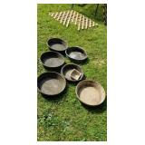 Rubber feed pans  oil drain pan