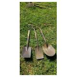 3 shovels