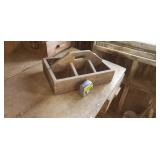 Old wood fairers tote tray