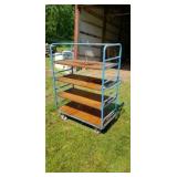 65" tall roll around warehouse cart