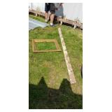 Old coat rack & pic frame