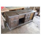 SEARS CONSOLE STEREO W/8 TRACK PLAYER