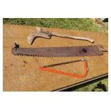 BRUSH AXE, TWO MAN SAW, ETC