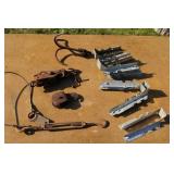 OLD GRAPPLE HOOK, FENCE STRETCHERS