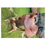 15" SADDLE W/ROUGH OUT SEAT