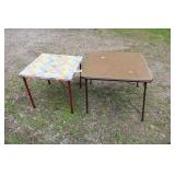 TWO CARD TABLES