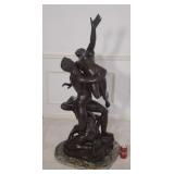 51" Large Bronze Titled:  Rape Of The Sabines
