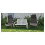 Outdoor Chairs White One 2 Seat Glider