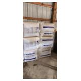 6 rolls of R13 insulation  3 1/2" thick 23" with