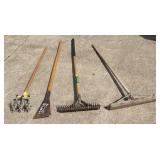 Garden tools  scraper  concrete mud hoe.