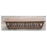 71 x 16.5 x 18 wooden Bench