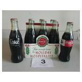 COCA COLA UNOPENED GLASS BOTTLES