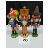 3 NUTCRACKERS 11" TALL