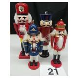 4 NUTCRACKERS -1 IS A PEPPER MILL