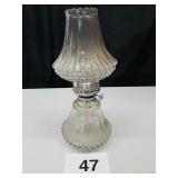 RESERVED FOR IRIS VTG CUT GLASS OIL LAMP 13" h