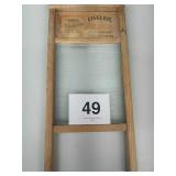 LINGERIE WASHBOARD WITH GLASS INSERT - 18" TALL X