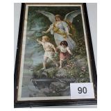 ANGEL WITH KIDS PICTURE, HUNG IN DEWEY SCHOOL -