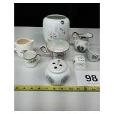 STANGL POTTERY CREAMER PITCHER HAS CHIP, ETC