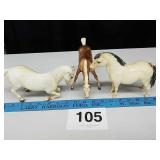 3 BREYER HORSES