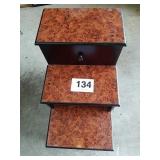 20" H X 13 1/2" W X 22" D END TABLE W STORAGE