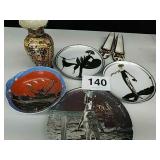 HOUSE OF ERTE PLATES, HAND PAINTED JAPAN BOWL,