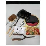 VTG MIRRORS, BRUSH, CURLING IRONS, ETC