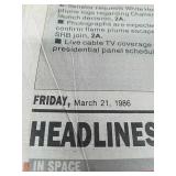 1986 FLORIDA TODAY NEWSPAPER W 20TH ANNIVERSARY