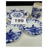 HAND PAINTED DELFT BLUE MADE IN HOLLAND