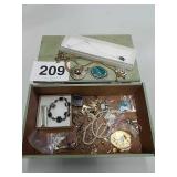 BOX OF COSTUME JEWELRY