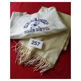 VTG GREENUP BLUE DEVIL SCHOOL SWEATSHIRT & SCARF