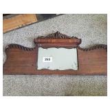 ANTIQUE HANGING MIRROR 53" X 23"
