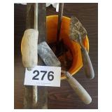 BUCKET OF MASONRY ITEMS