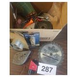 CHALK LINE, SAW BLADE, SCREW DRIVERS, ETC