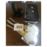 JACK STAND, FRAMING NAILS, AND MIRRORS