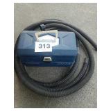 TACKLE BOX AND SHOP VAC HOSE
