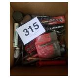 MISC SCREW DRIVERS, DRILL BITS, ETC