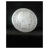 1909-O BARBER SILVER HALF DOLLAR